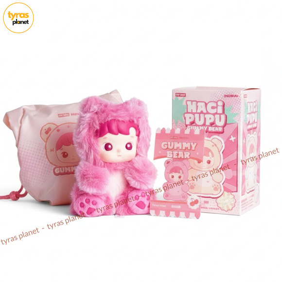 Pop Mart Hacipupu Gummy Bear Series Vinyl Plush Pendant Open Blind Box CHERRY - Picture 2 of 3